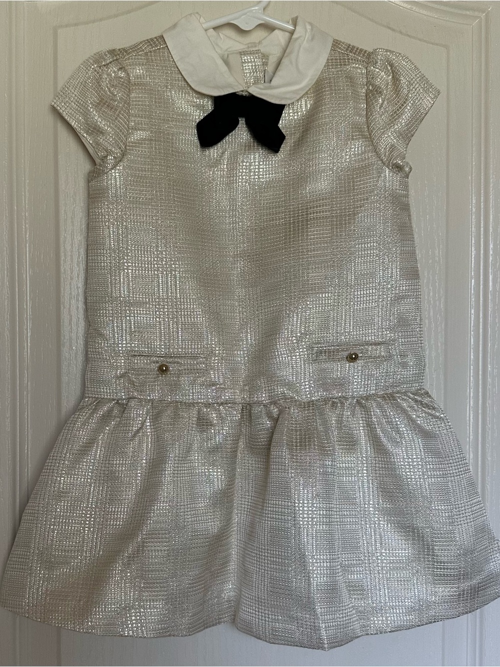 Janie and Jack Metallic Bow Holiday Dress 3T